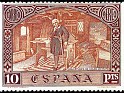 Spain 1930 America Discovery 10 PTS Brown Edifil 558